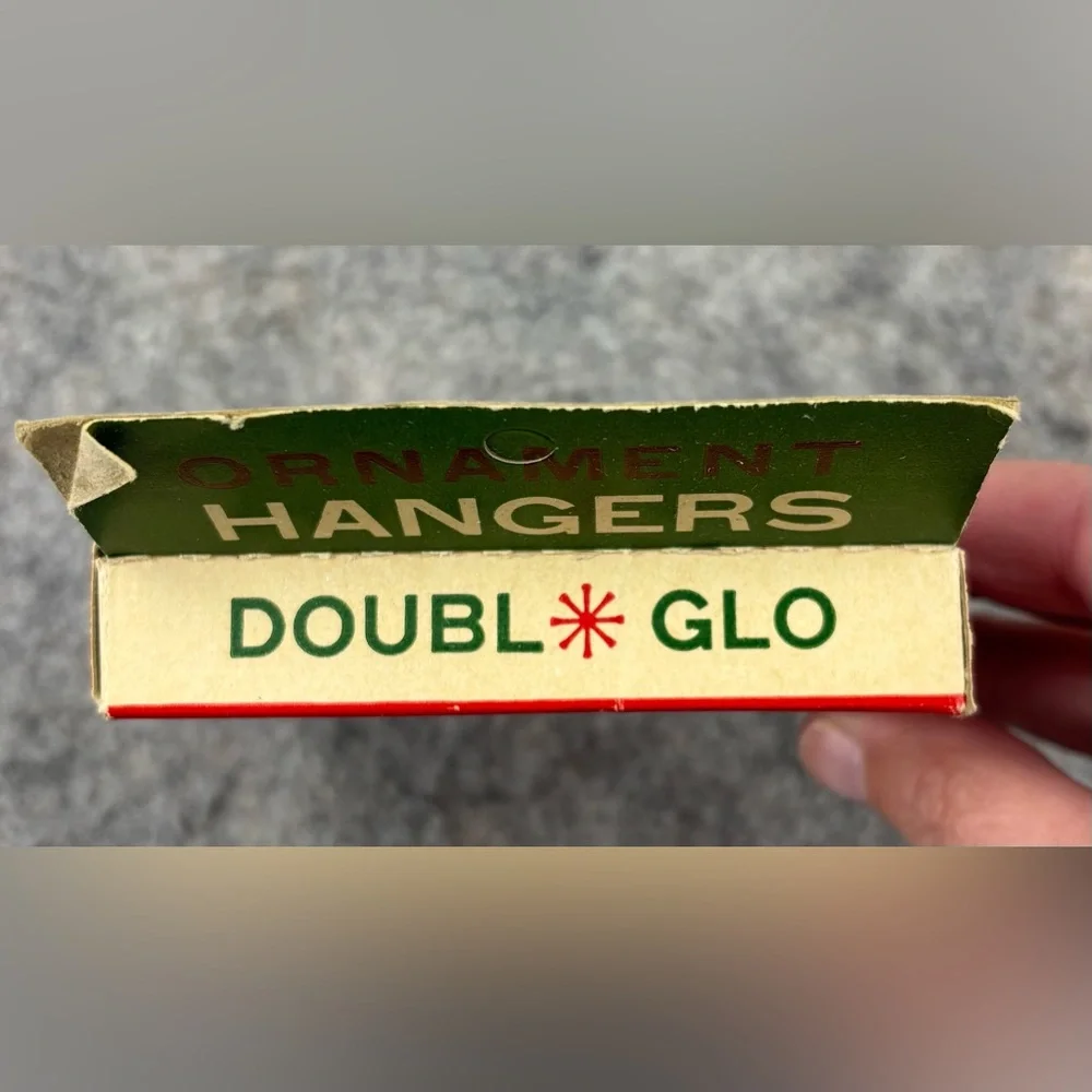 Doubl Glo | Christmas Tree Hangers | Paper Novelty Mfg Company Original Box 1959